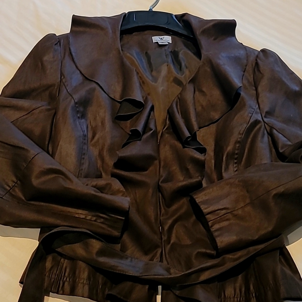 Faux leather jacket
